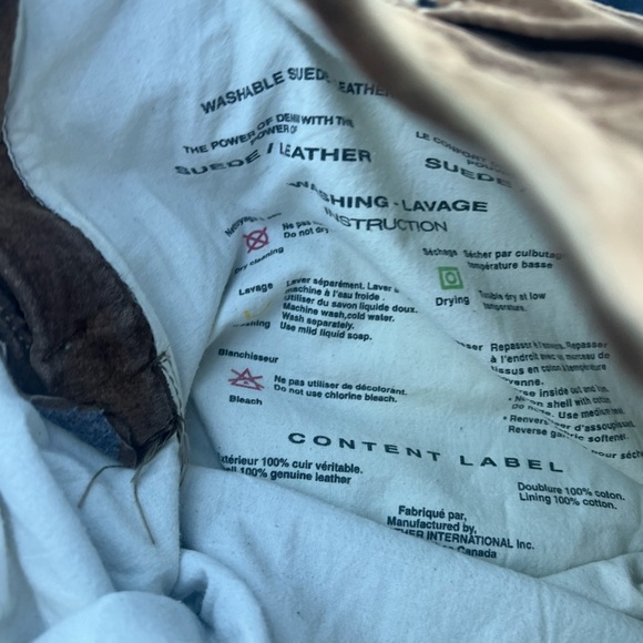 Vintage Skotts Suede Tan Washable Suede Jeans Size 36 - Picture 3 of 6